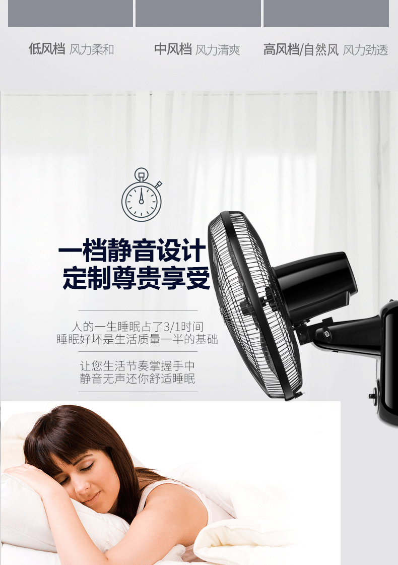 Wanbao Group quạt treo tường hộ gia đình treo tường quạt điện ký túc xá máy tính để bàn mạnh nhà hàng công nghiệp câm treo quạt lắc đầu - Quạt điện quạt panasonic 4 cánh