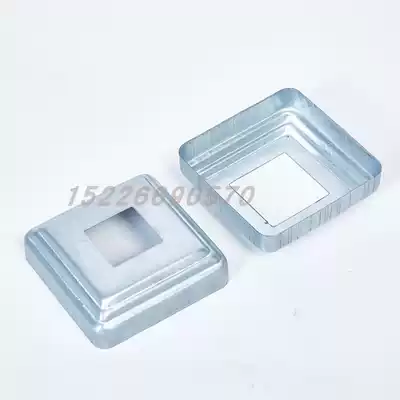 100 square foot cover guardrail wrought iron fence Fence square tube column bottom decorative iron cover Stamping bottom cover accessories