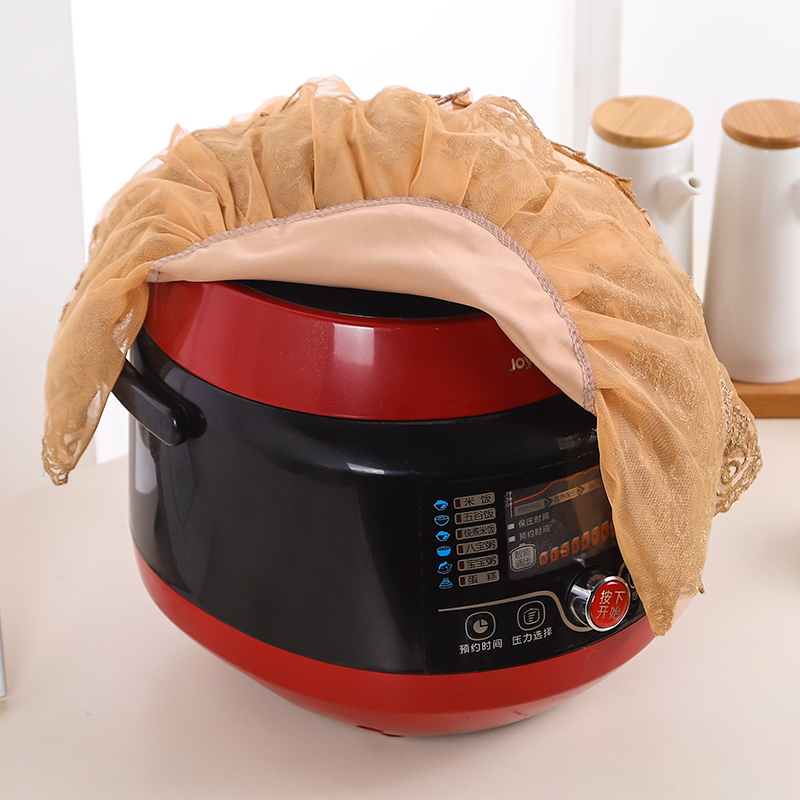 Nồi cơm điện châu Âu bao gồm vải bọc nồi cơm điện bìa vải che khăn chống bụi tròn chống dầu đơn giản bảo vệ - Bảo vệ bụi che nắng ô tô