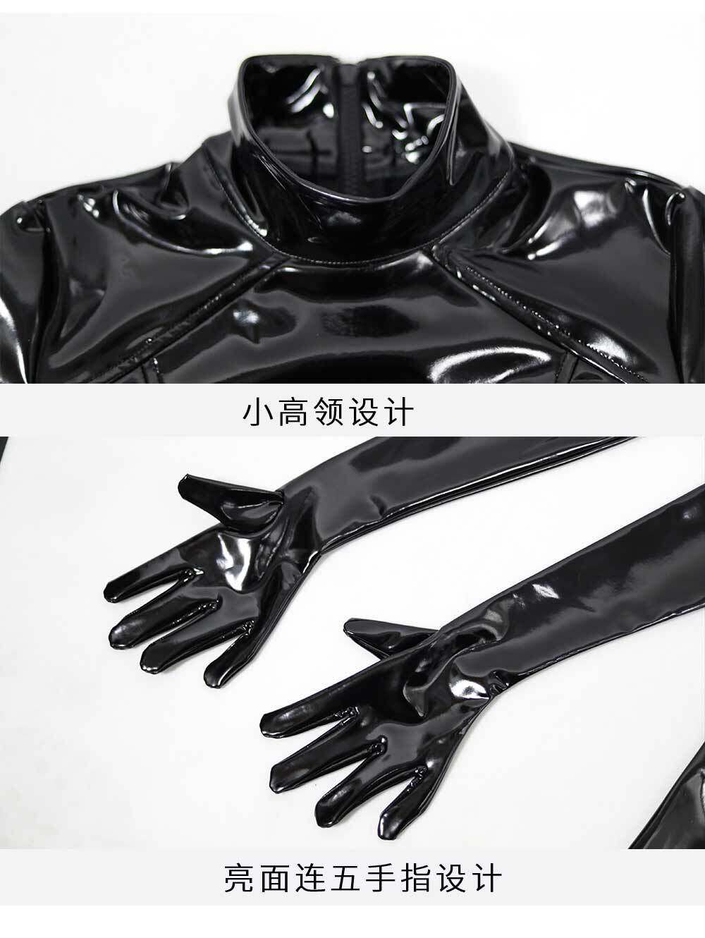 Латексная униформа, боди с молнией, корректирующее белье, большой размер, делается под заказ 