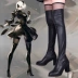 Miss 2b cos giày nier Neil thời đại cơ khí Yulha anime game cosplay giày da - Cosplay
