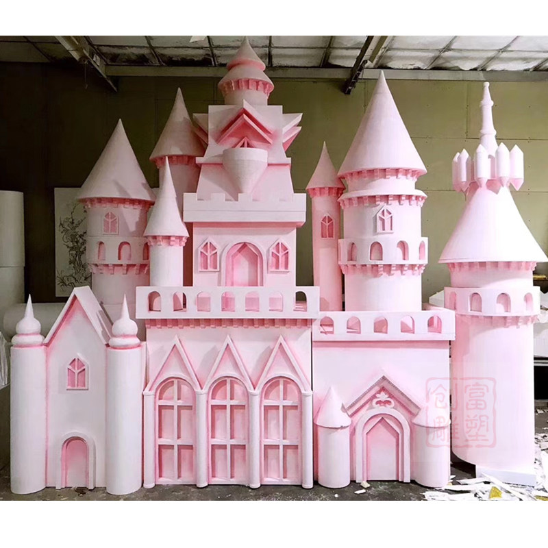 Wedding foam props castle background beauty Chen large-scale decorative film and television props rockery iceberg ornament processing customization