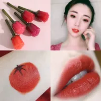 Rung siêu cháy Hàn Quốc Net Red Girl Mousse Lip Gloss Apple Color Dry Rose Lip Glaze Thái Lan Minority Lipstick - Son bóng / Liquid Rouge 	son bóng amuse