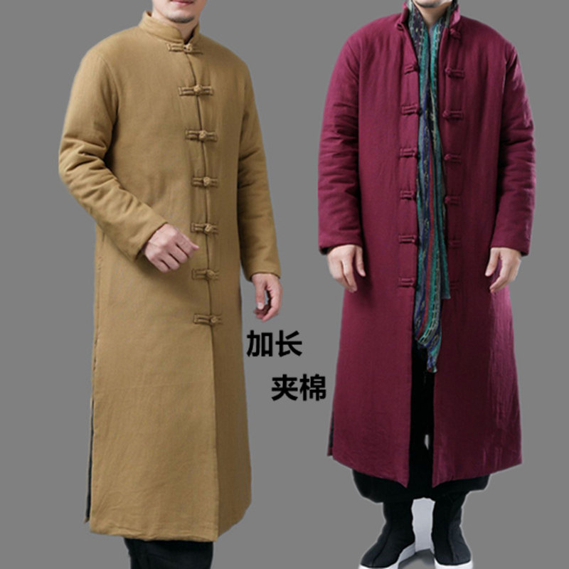 Men's cotton thickening winter - medium - long Chinese wind retro cotton cotton cotton cotton cotton cotton cotton cotton cotton cotton cotton cotton cotton cotton cotton cotton cotton cotton cotton cotton cotton cotton - tail cotton - tail cotton - tail cotton - tail cotton - tail cotton - tailor - suit in winter