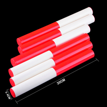 Track and field competition baton standard ABS alternate transfer bar 30CM red and white high-strength durable student sports products