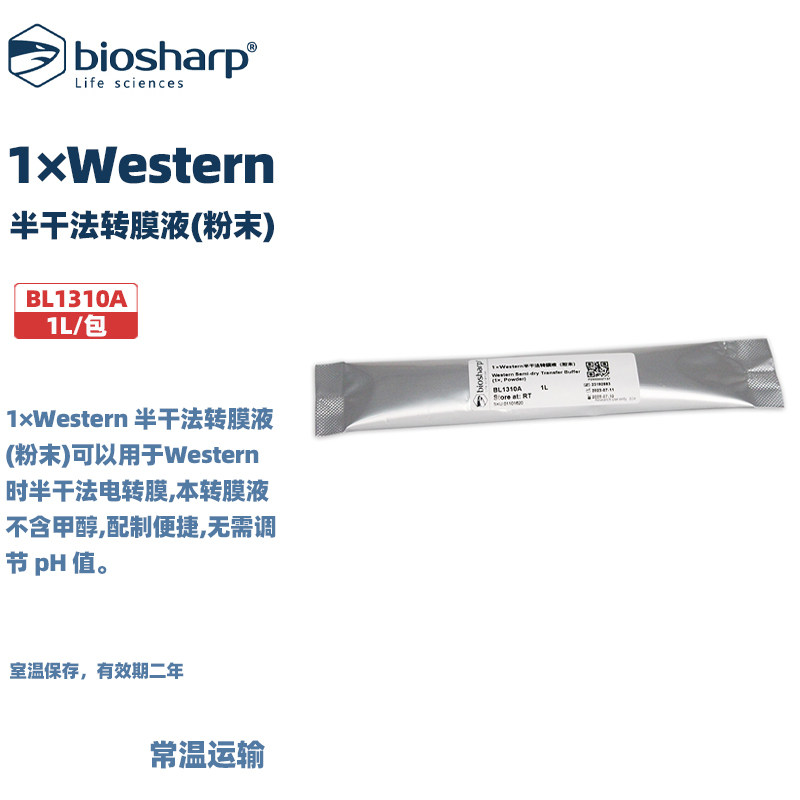 白鲨 BL1310A BL1310B 1&times;Western半干法转膜液（粉末）1L/包