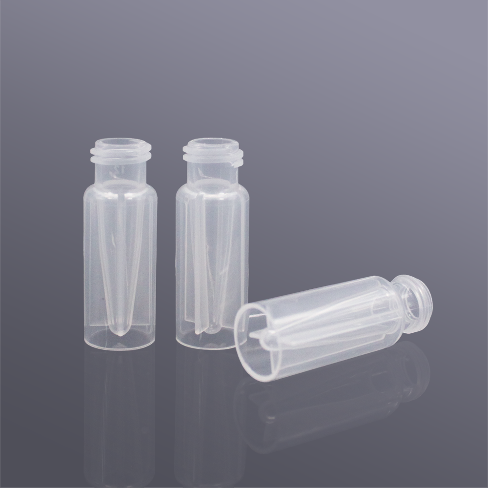 BS-PV-300/2000 0.3ml/2ml螺口透明塑料进样瓶,含内插管/带刻度