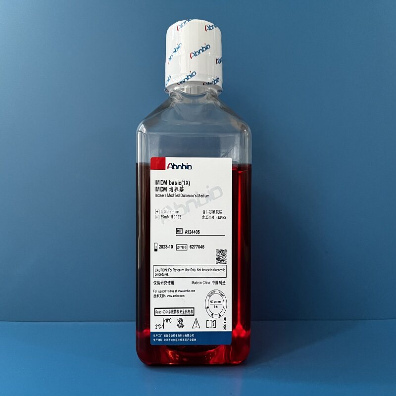 Abnbio IMDM培养基 含L-谷氨酰胺 HEPES 不含&alpha;-硫代甘油 A124405