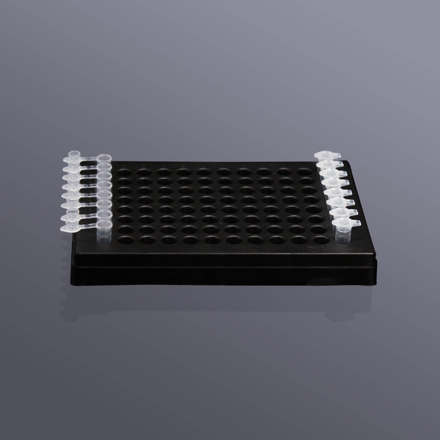 白鲨 BS-02-PB96-PC-BL/B/G 0.2ml薄壁管盒(PC),黑色/蓝色/灰色
