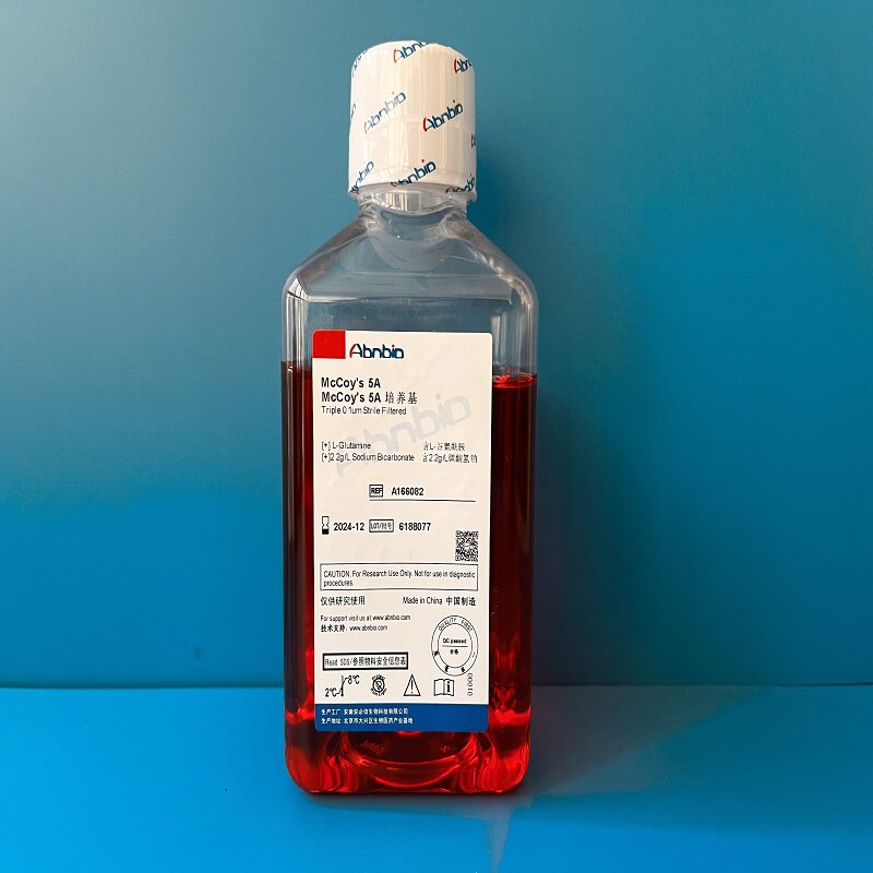 Abnbio 细胞培养基McCoy's 5A 含L-谷氨酰胺 A166082 500ml