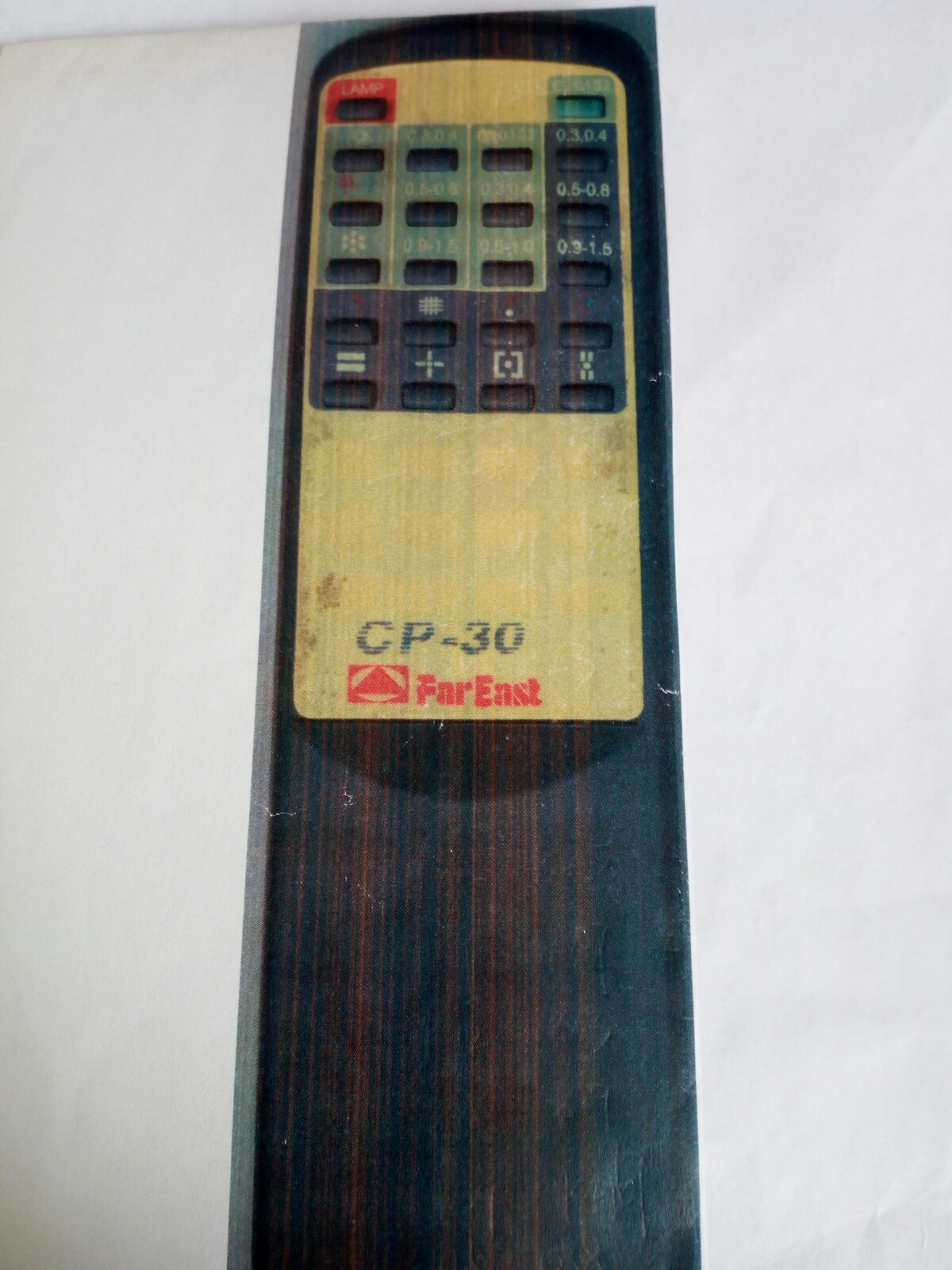 CHARP PROJECTOR FAR EAST CP-30 Projector Remote Control Substitute