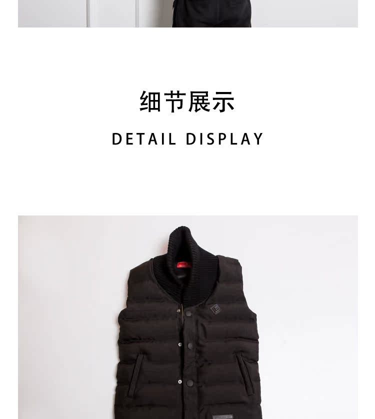 SEVEN ONE SIX 716 áo vest cotton độn tay không tay 2018 áo khoác nam thu đông áo khoác jean