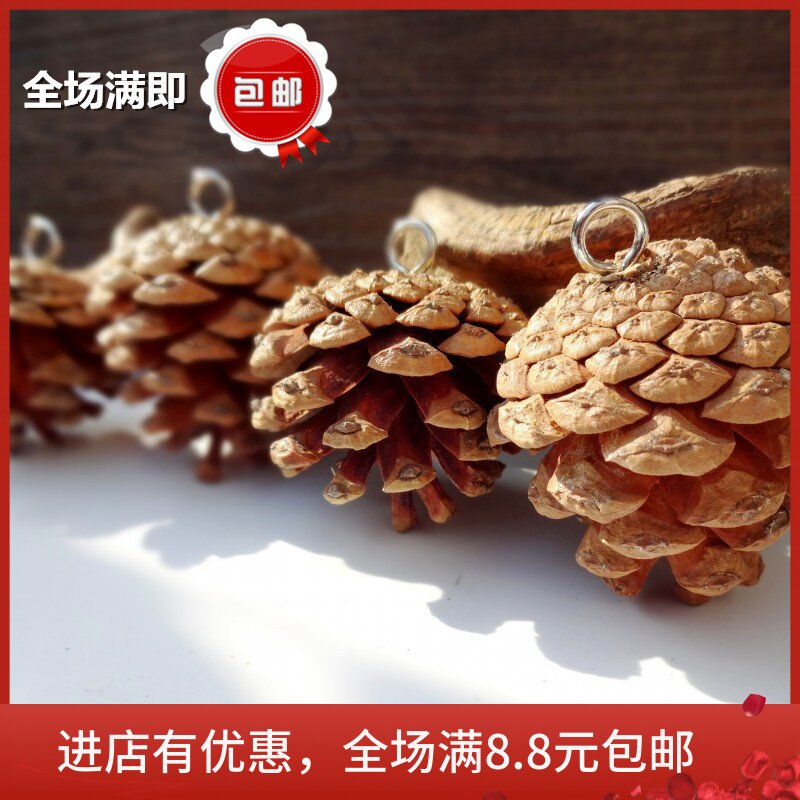 Natural pine cone drying flower American pine cone pine tower decoration Christmas window layout photography props home decoration DIY