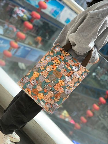 Водонепроницаемый модный шоппер, льняная сумка для выхода на улицу, ткань оксфорд