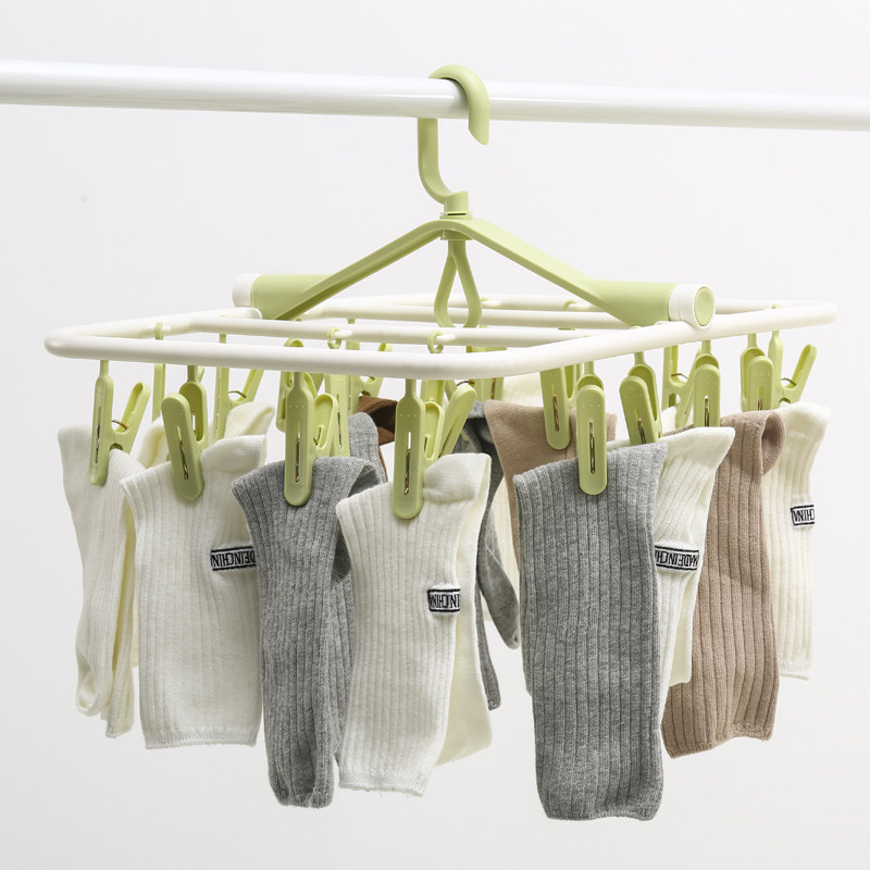 Home air - proof 20 multi - clamp clothes drying frame plastic foldable clip underwear clothes drying clamp