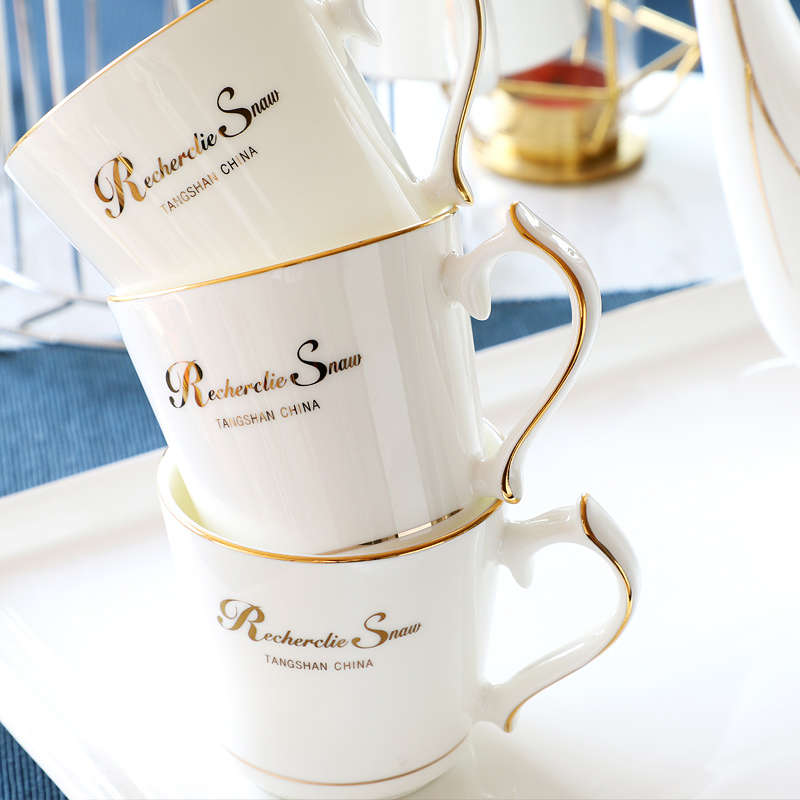 Water from the BeiBei suit household ceramic cup tray was sitting room with a light European - style key-2 luxury ipads China cups kettle gift box