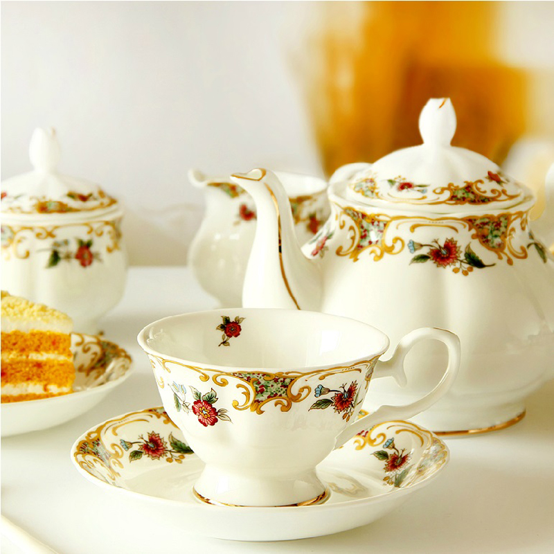 Ou tea set tea, tea sets coffee ipads porcelain coffee cup red ceramic cups key-2 luxury home