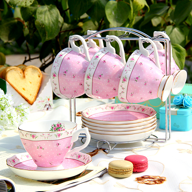 Goods to transport the coffee cup set ceramic English afternoon tea tea sets with American coffee cups and saucers