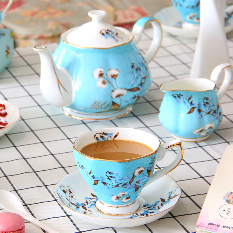 English afternoon tea tea set suit European style coffee ipads porcelain cup household ceramic teapot gift box