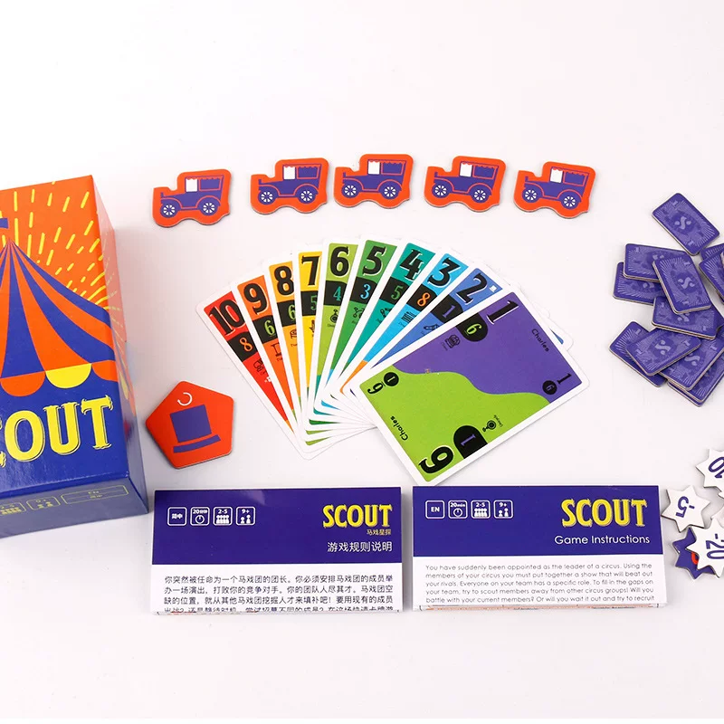 Игра настольная Scout Circus Звезда поиска карта бренд игра 2-5 счастливая родитель-ребёнок серия OINK вечеринки сборы
