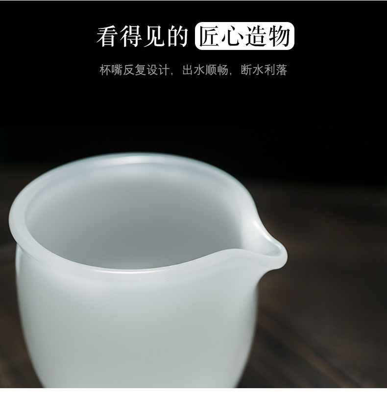 RongShan hall jade porcelain cup sample tea cup masters cup bowl of the big, white porcelain glass colored glaze single cup lamp that kung fu tea set