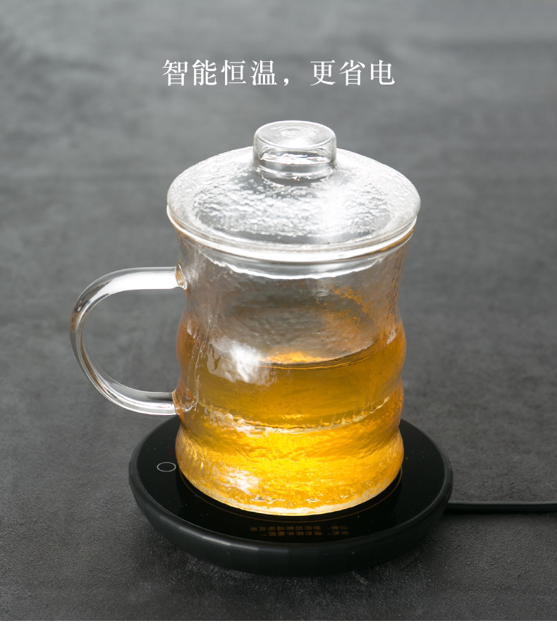 Rongshantang điện sưởi ấm coaster nhiệt bao gồm ấm trà văn phòng cốc nước cách nhiệt cơ sở phụ kiện trà - Trà sứ bộ ấm chén uống trà cao cấp