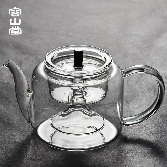 ເຕົາເຊລາມິກໄຟຟ້າ Rongshantang ເຕົາຊາ ເຕົາຊາແກ້ວ Kettle Steaming Tea Kettle Dual-Purpose Inner Silent Household Type