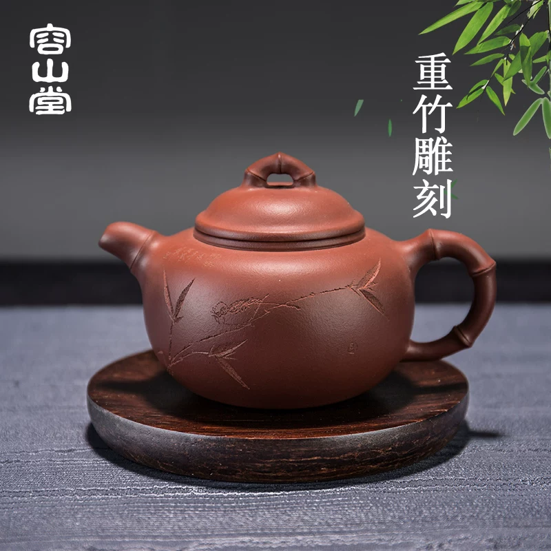 Контраст: оригинал неразборчивый текст, на китайском: " Bamboo art heavy bamboo square mini dry bubble plate bamboo pot tea table tea couple tea tray tea ceremony zero with zero"