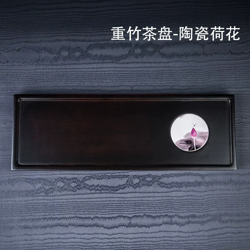 Контраст: оригинал неразборчивый текст, на китайском: " Bamboo art heavy bamboo square mini dry bubble plate bamboo pot tea table tea couple tea tray tea ceremony zero with zero"
