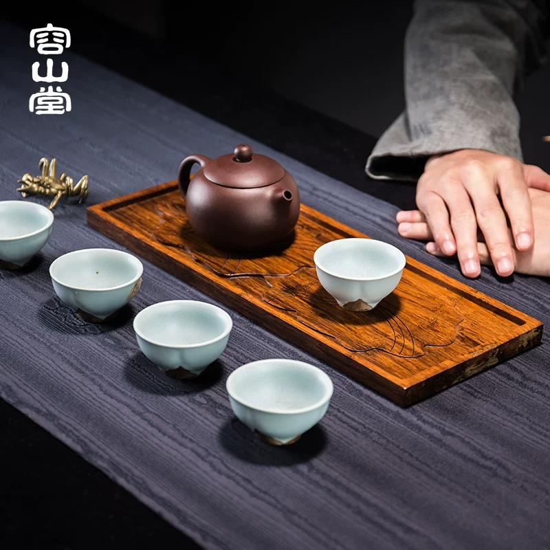 Контраст: оригинал неразборчивый текст, на китайском: " Bamboo art heavy bamboo square mini dry bubble plate bamboo pot tea table tea couple tea tray tea ceremony zero with zero"