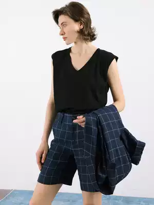 evewang custom slub cotton fabric vest women's summer cool thin T-shirt simple and wild sleeveless top