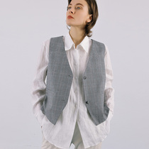 evewang 360 degrees Seiko on the grid summer classic version of the grid card horse clip thin English wind vest women