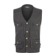Mới vest trung niên nam ngoài trời mùa xuân và mùa thu mô hình cotton lỏng nhiều túi vest cha mặc vest vest áo ba lỗ tập gym