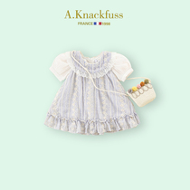 Sweet Cute girl Dress~French A Knackfuss Childrens summer new female baby princess dress