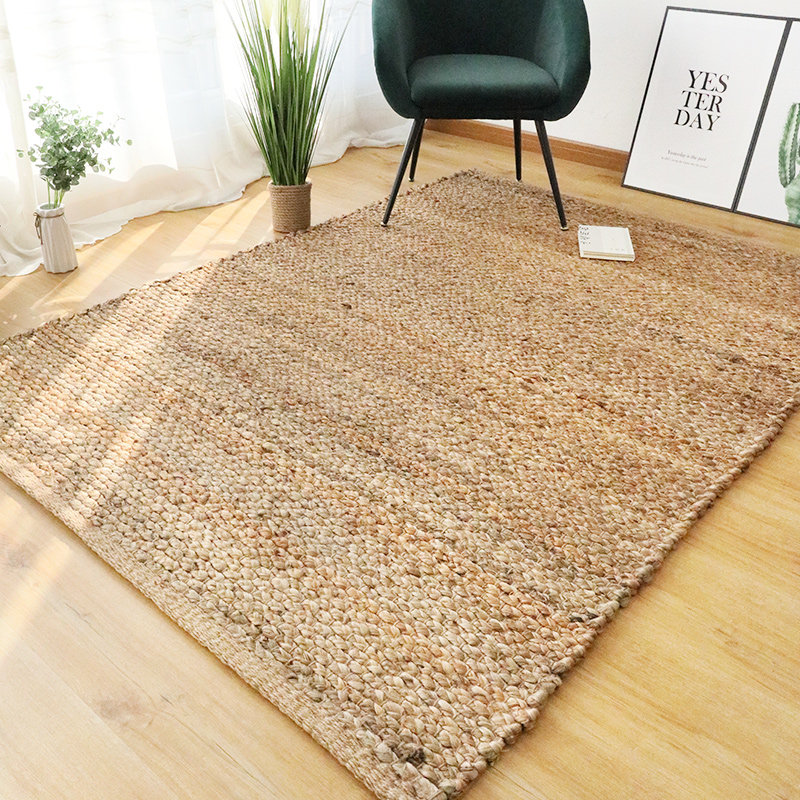Sechamp natural eco-friendly handwoven jute rug Nordic minimalist living room tea table Book room Bedroom cushion customised