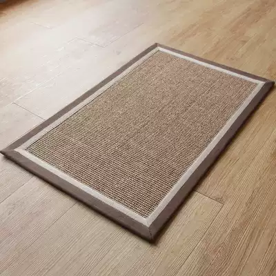 Cézanne natural sisal carpet Chinese entry bedroom tea room walkway retro antique floor mat non-slip door mat customization