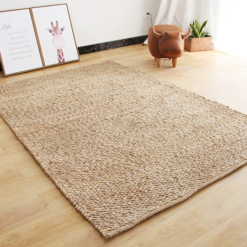 Cishan Natural Environmentally Protected Jute Carpet Nordic Living Room Tea Several Tea Room Bedroom Mat Customized