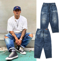 MADNESS MDNS Wruei Washed Tooling Jeans Yu Wenle Tide Cards 100 Hitch Jeans