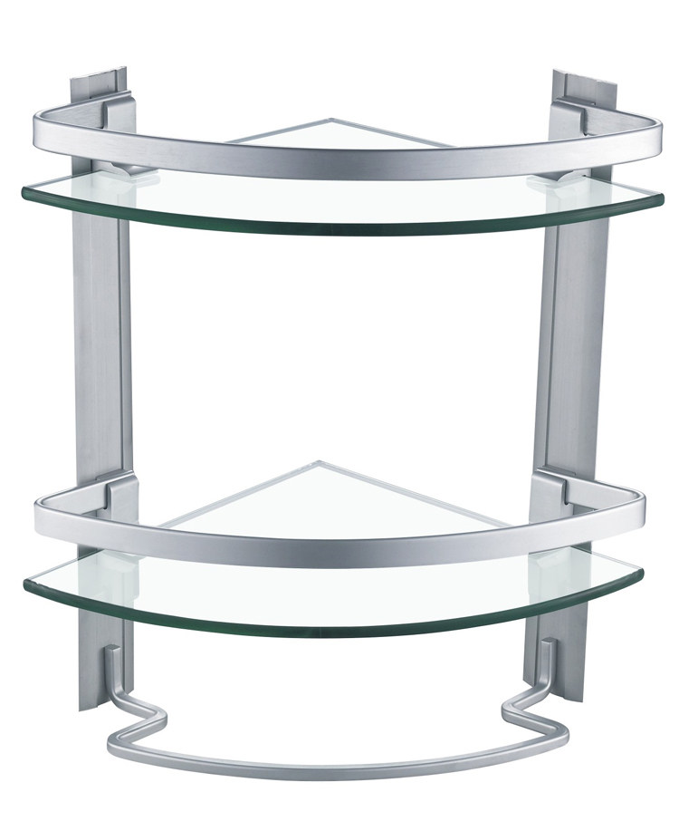 Super abrasion resistant Good Lay Makeup Room Space Aluminum with pole Makeup Table Rack Glass Table 803329