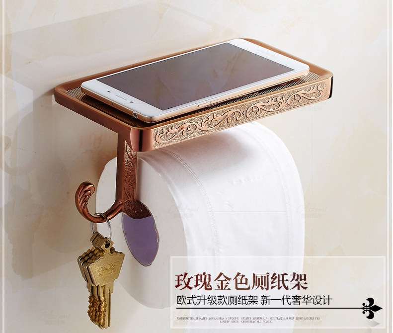 Shu 100 million Da imitation ancient European style mobile phone paper towel rack toilet paper rack makeup room mobile phone paper towel box toilet roll toilet paper rack