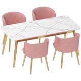 Мраморный современный прямоугольный стульчик для кормления для домашнего использования для стола