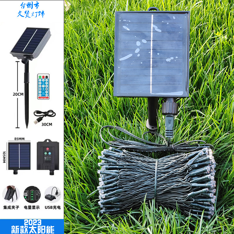 Led Solar String Lights Outdoor Waterproof Camping Courtyard Christmas Tree Decoration Holiday Starry Sky Flashing String Lights Led Solar String Lights Outdoor Waterproof Camping Courtyard Christmas Tree Decoration Holiday Starry Sky Flashing String Lights