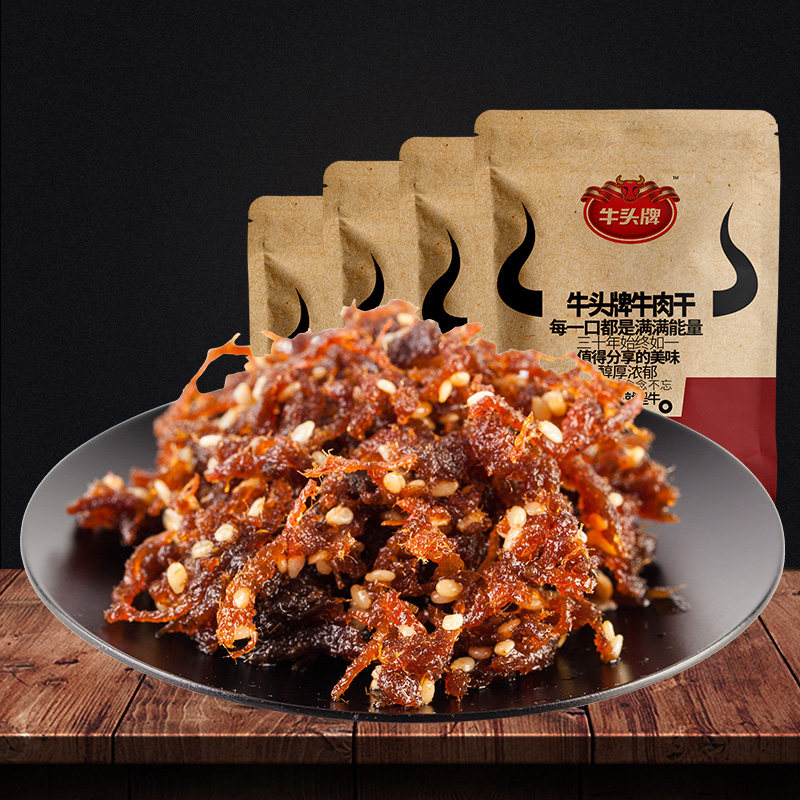 牛头牌 麻辣灯影牛肉丝 108g*4袋 天猫优惠券折后￥34.99包邮（￥69.99-35）