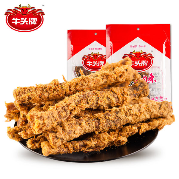 牛头牌 拉毛牛肉条 92g*4袋 聚划算双重优惠后￥44.85包邮