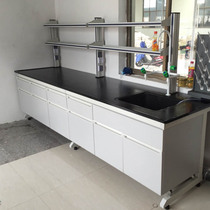 Test bench Side table side cabinet Test bench Fume hood workbench Operating table Steel and wood test bench Physical and chemical board