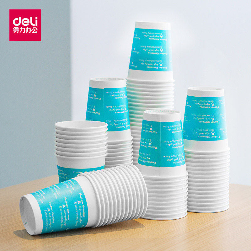 Paper cups Disposable Deli 50 size household business office reception tea cup paper cups
