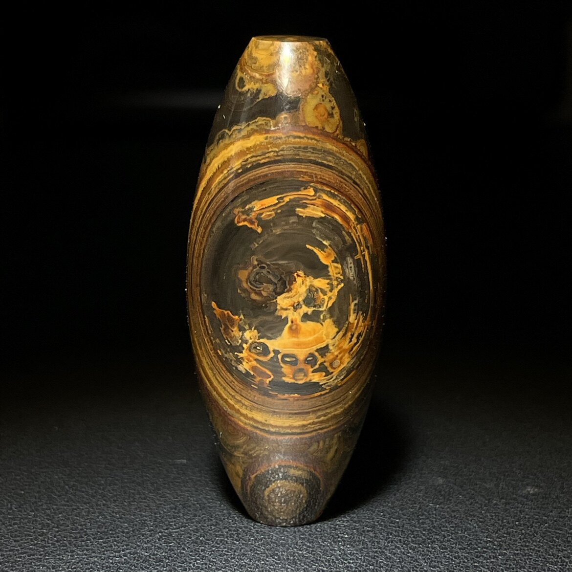 精品蒙天珠象形图腾一眼纯天然天眼天珠九眼石页岩原石打磨-淘宝网