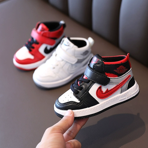 Сеть красная детская обувь мужской персонализированные персонализированные девочки Весна и осень Новая средняя спортивная спортивная обувь Большая детская обувь