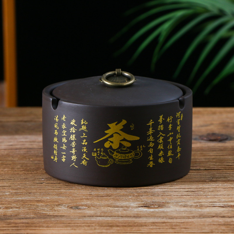 Fashion Tobacco Ashtray Home Retro Big Numbers With Lid Creative Trends Multifunction Upscale Personality Men Gifts