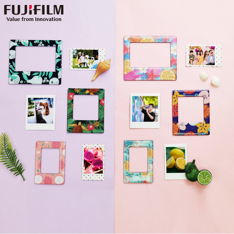Fujiifilm Foxinstax once imaging refrigerator with photo-frame clapping up the surrounding pendulum to hang up
